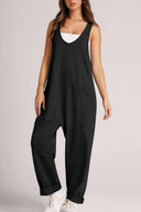 Lovelet Wide Strap Jumpsuit with Pockets-Rae Collective, Women's Online Fashion Boutique Located in Phoenix, Arizona (Scottsdale Area)
