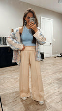 Drawstring Wide Leg Pants with Pockets-Bottoms-Rae Collective, Women's Online Fashion Boutique Located in Phoenix, Arizona (Scottsdale Area)