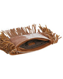 Dakota Fringe Cow Print Crossbody Bag