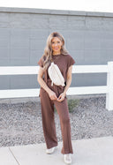Ultimate Luxe Stretchy Tee & Pant Set-2 Piece Outfit Sets-Krush Kandy, Women's Online Fashion Boutique Located in Phoenix, Arizona (Scottsdale Area)