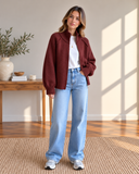 Elowen Zip Knit Cardigan