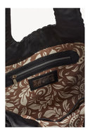 Kelsey Woven Leather Tote Bag – Black