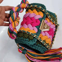 Bold Spring Handmade Crochet Purse-handbags-Krush Kandy, Women's Online Fashion Boutique Located in Phoenix, Arizona (Scottsdale Area)