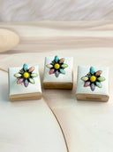 Summer Collection Yellow Rosarita & Opals Cluster Ring