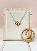 Summer Checkered Chain Pendants-Necklaces-Krush Kandy, Women's Online Fashion Boutique Located in Phoenix, Arizona (Scottsdale Area)