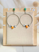 Bringing the Spring Round Hoop Earrings