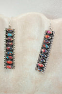 Showstopper Stone Bar Earrings-Drop Earrings-Rae Collective, Women's Online Fashion Boutique Located in Phoenix, Arizona (Scottsdale Area)