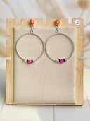 Bringing the Spring Round Hoop Earrings