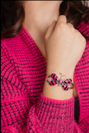 Butterfly Stripe Stone Cuff-Bracelets-Rae Collective, Women's Online Fashion Boutique Located in Phoenix, Arizona (Scottsdale Area)