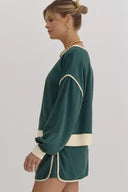 Chic Duo Contrast Pullover Skort Set | 4 Color Options-2 Piece Outfit Sets-Rae Collective, Women's Online Fashion Boutique Located in Phoenix, Arizona (Scottsdale Area)