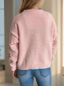 Strawberry Button Down Long Sleeve Cardigan-Cardigans-Rae Collective, Women's Online Fashion Boutique Located in Phoenix, Arizona (Scottsdale Area)