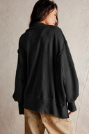Exposed Seam Side Slit Long Sleeve Sweatshirt-Rae Collective, Women's Online Fashion Boutique Located in Phoenix, Arizona (Scottsdale Area)