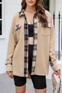 Plaid Button Down Collared Jacket-Rae Collective, Women's Online Fashion Boutique Located in Phoenix, Arizona (Scottsdale Area)