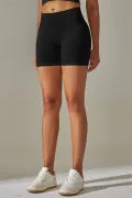 Solid High Waist Tummy Control Active Shorts-Shorts-Krush Kandy, Women's Online Fashion Boutique Located in Phoenix, Arizona (Scottsdale Area)