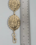 Starburst Scalloped Concho Chain Belt