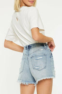 Kancan High-Rise Comfort Waistband Mom Shorts-shorts-Rae Collective, Women's Online Fashion Boutique Located in Phoenix, Arizona (Scottsdale Area)
