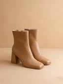 The Demi | Woven Block Heel Ankle Boot-Boots-Krush Kandy, Women's Online Fashion Boutique Located in Phoenix, Arizona (Scottsdale Area)