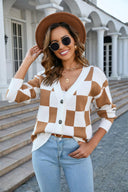 Angel Wings Button-Up V-Neck Dropped Shoulder Cardigan-Cardigans-Rae Collective, Women's Online Fashion Boutique Located in Phoenix, Arizona (Scottsdale Area)
