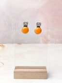 Kristyn's Tangerine Rosarita Studs-Earrings-Krush Kandy, Women's Online Fashion Boutique Located in Phoenix, Arizona (Scottsdale Area)
