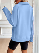 Ivy Lane Half Zip Raglan Sleeve Sweatshirt-Rae Collective, Women's Online Fashion Boutique Located in Phoenix, Arizona (Scottsdale Area)