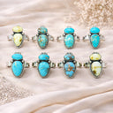 One of A Kind Turquoise Statement Rings