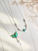 Desert Heart Sterling Silver Gemstone Necklace S.No 13