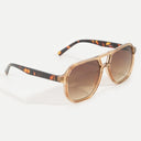 Desert Drive Tortoise Square Sunglasses