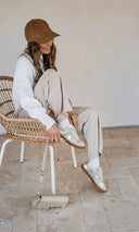 Maison Leather Suede Sneakers | Silver-Sneakers-Rae Collective, Women's Online Fashion Boutique Located in Phoenix, Arizona (Scottsdale Area)