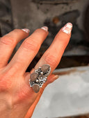 The Henley Triple Stone Flower Ring MADE TO ORDER-Cluster Rings-Rae Collective, Women's Online Fashion Boutique Located in Phoenix, Arizona (Scottsdale Area)