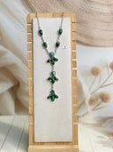 Sonoran Gold & Irish Dahlia Lariat Necklace