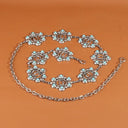 Turquoise Bloom Concho Chain Belt
