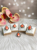 Desert Coral Dahlia Mixed Bag Slab Rings