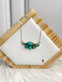 Blue Turquoise Chain Necklace Bag 20