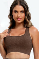 3 Piece Washed Square Neck Wide Strap Active Set-Rae Collective, Women's Online Fashion Boutique Located in Phoenix, Arizona (Scottsdale Area)