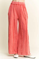 Vintage Edge Mineral Wash Pants-Pants-Rae Collective, Women's Online Fashion Boutique Located in Phoenix, Arizona (Scottsdale Area)