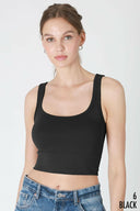 Niki Biki Chevron Ribbed Crop Top-Tanks-Rae Collective, Women's Online Fashion Boutique Located in Phoenix, Arizona (Scottsdale Area)