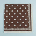 Classic Charm Polka Dot Satin Square Scarf