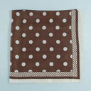 Classic Charm Polka Dot Satin Square Scarf