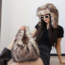 Wild Texture Plush Statement Hobo Bag-Pre order