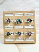 Dalmation Jasper & Mimosa Opal Mixed Bag Cluster Ring