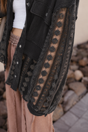 POL Lace Jean Jacket