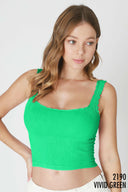 NIKKI BIKI Lettuce Edge Crop Top-Tanks-Krush Kandy, Women's Online Fashion Boutique Located in Phoenix, Arizona (Scottsdale Area)