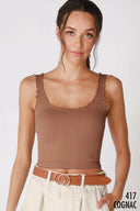 NIKKI BIKI Lettuce Edge Crop Top-Tanks-Rae Collective, Women's Online Fashion Boutique Located in Phoenix, Arizona (Scottsdale Area)