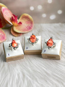 Desert Coral Dahlia Mixed Bag Slab Rings