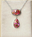 Star Burst Slab Stone Lariat Necklace-Necklaces-Krush Kandy, Women's Online Fashion Boutique Located in Phoenix, Arizona (Scottsdale Area)