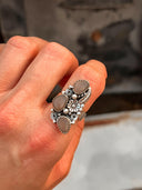 The Henley Triple Stone Flower Ring MADE TO ORDER-Cluster Rings-Rae Collective, Women's Online Fashion Boutique Located in Phoenix, Arizona (Scottsdale Area)