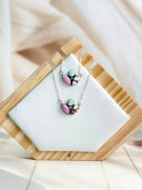 Pastel Horizon Gemstone Necklace S.No 14