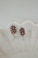 Squash Blossom Stone Cluster Earrings | Krush Exclusive-Drop Earrings-Rae Collective, Women's Online Fashion Boutique Located in Phoenix, Arizona (Scottsdale Area)