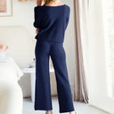 LUXE Soft Long Sleeve & Wide Leg Pant Lounge Set-Pants-Krush Kandy, Women's Online Fashion Boutique Located in Phoenix, Arizona (Scottsdale Area)