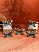 Desert Sage Jasper Butterfly Rings